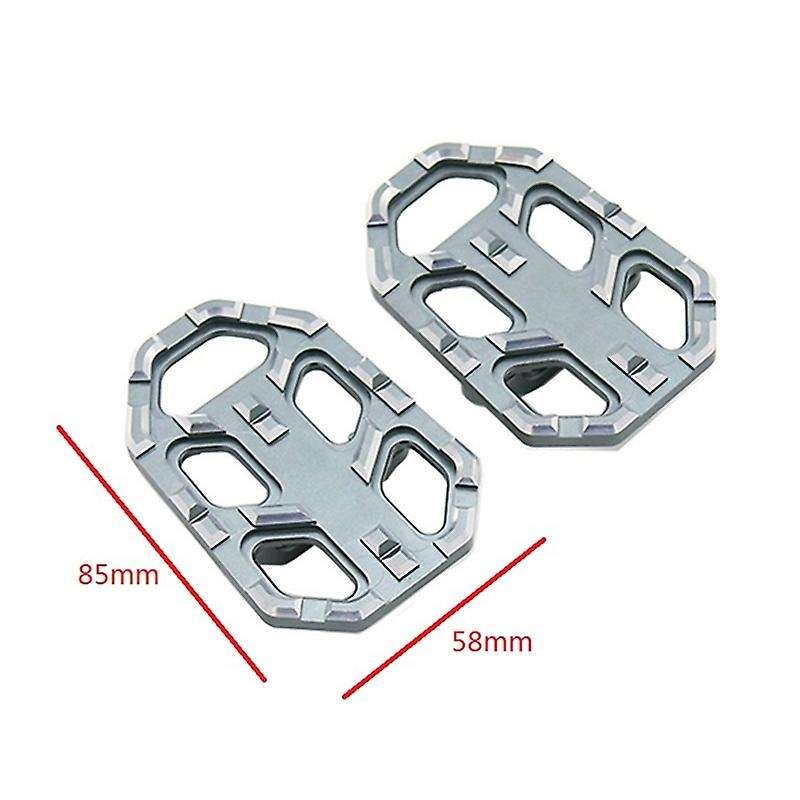 Motorcycle Foot Peg Footrests Pedal Enlarger for NC700X/S NC750X/S CB500X(Silver)