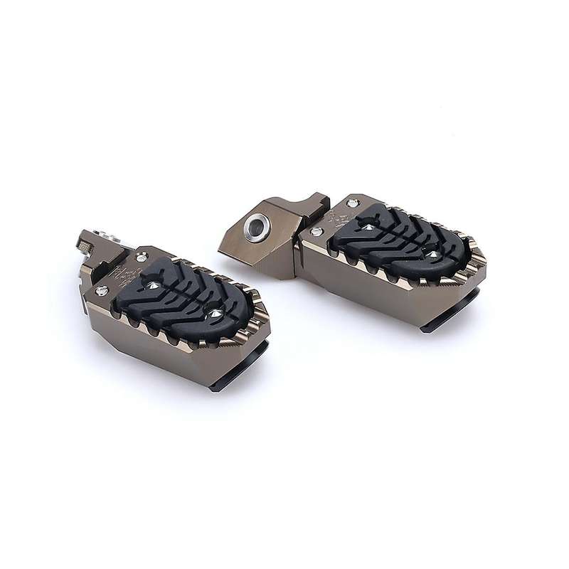 Motorcycle Foot Rests Foot Pegs Footrest Footpeg for R1250gs 2020-2023 R1200gs Adventure(brown)
