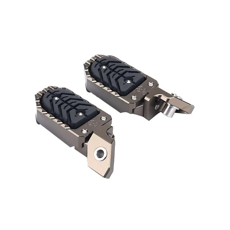 Motorcycle Foot Rests Foot Pegs Footrest Footpeg for R1250gs 2020-2023 R1200gs Adventure(brown)