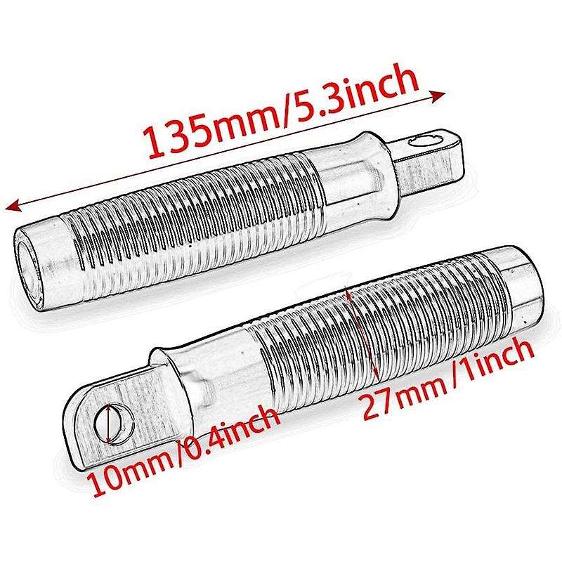 Motorcycle Foot Pegs, CNC Refitted Footpegs Mount Footrest for XL883 1200 X48 1100