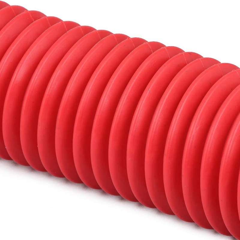 Motorcycle Fork Boots Shock Covers Protector Rubber for Dirt Bike Universal - Red