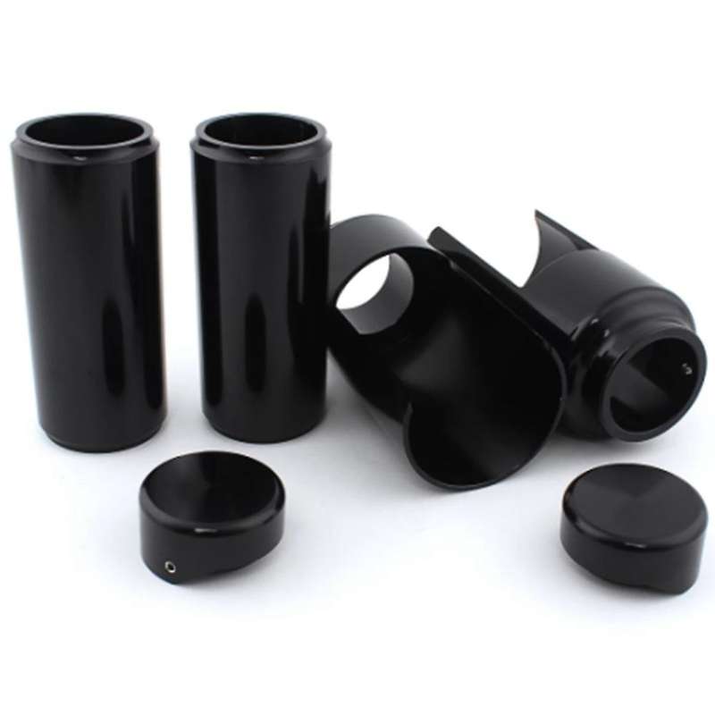 Motorcycle Fork Cover Set Tube Cap Kit for Softail Breakout FXBR FXBRS 2018-2021 Black Full Fork Boo