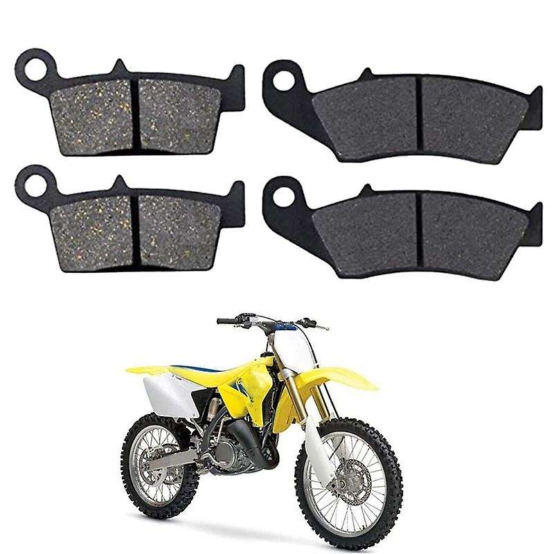 Motorcycle Front and Rear Brake Pads Disc Brake Pads for RM125 06-09 DRZ400E 2000- 2007 DRZ400S 2000