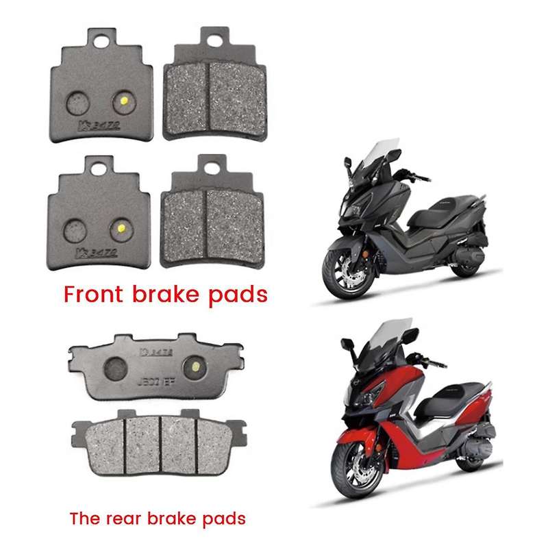 Motorcycle Front and Rear Brake Pads Sets for Cruisym 300 2017-2020