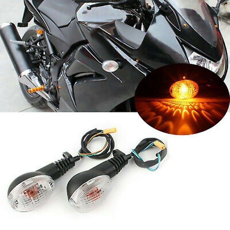 Motorcycle Front and Rear Turn Signal Indicator Light for KLX250SF 2009-2011 Ninja 250 2008-2012 Smo
