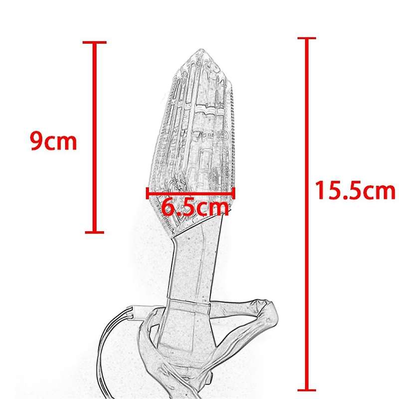 Motorcycle Front and Rear Turn Signal Light Indicator Blinker for 250 300 600 Z1000 ER-6N,A