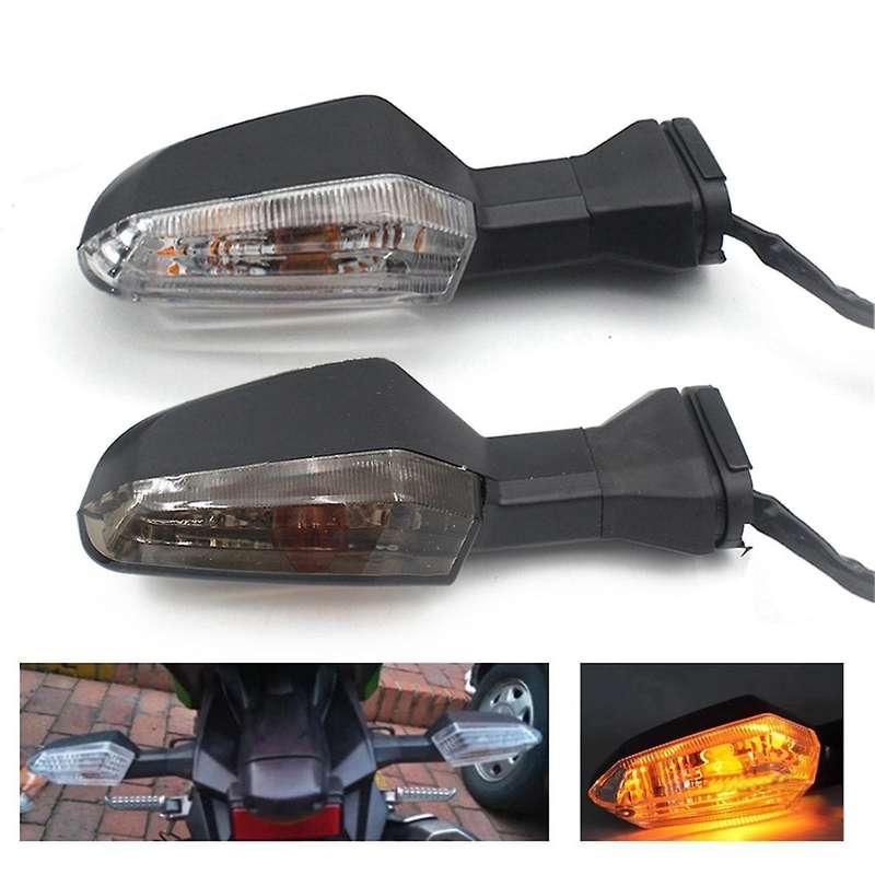 Motorcycle Front and Rear Turn Signal Light Indicator Blinker for 250 300 600 Z1000 ER-6N,B
