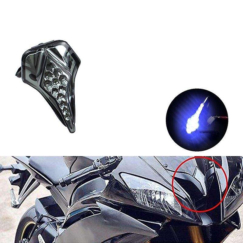 Motorcycle Front Center Marker LED Pilot Light Headlight Fog Lamp for YZF R6 2008-2012