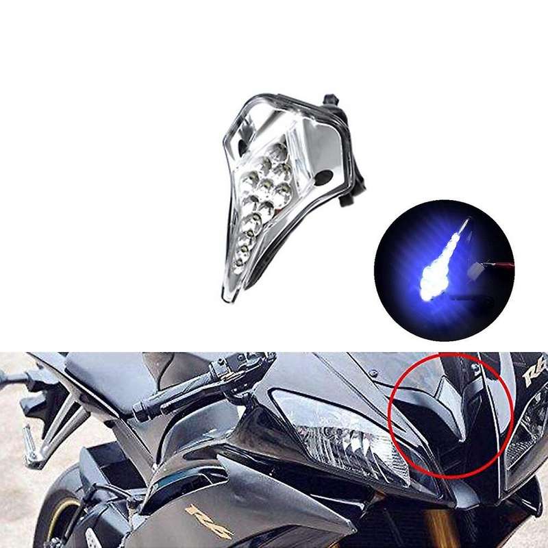 Motorcycle Front Center Marker LED Pilot Light Headlight Fog Lamp for YZF R6 08-12