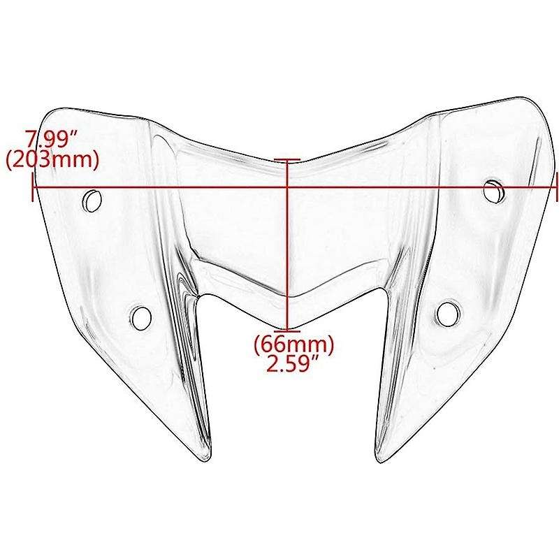 Motorcycle Front Cowl Cover Windshield Compatible Kawasaki Z800 2012-2016