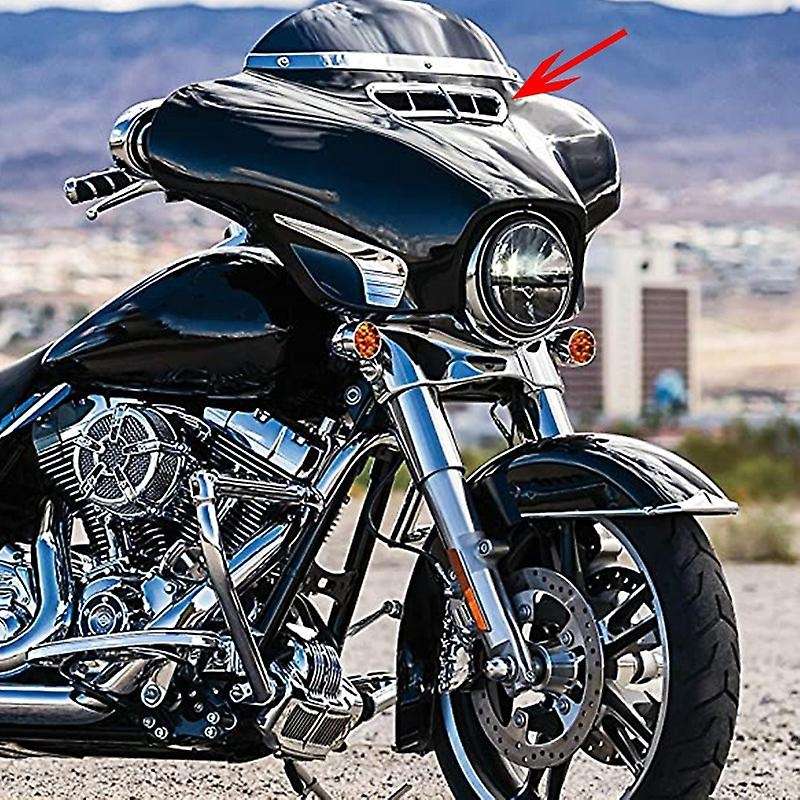 Motorcycle Front Fairing Vent Accent Trim Cover for Touring 2014-2018