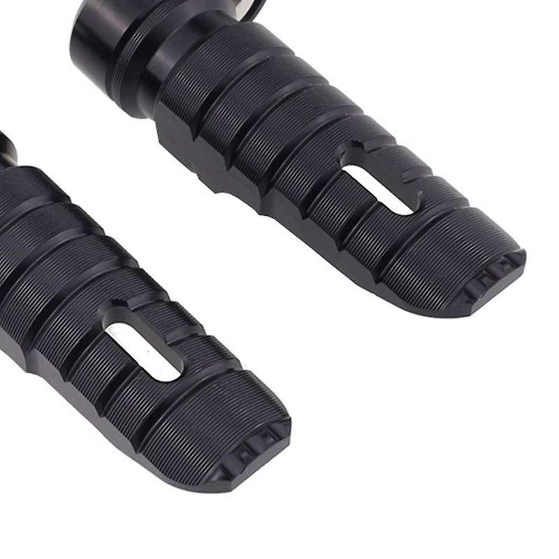 Motorcycle Front Foot Peg Footrests for Dragster 800/RR /ROSSO Superveloce/S RUSH 1000(Black)