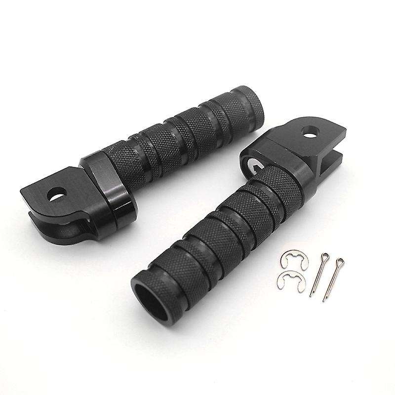 Motorcycle Front Foot Pegs Adjustable Footrest for CBR1000RR 600RR CBR500R CBR600F RVF750R(Black)