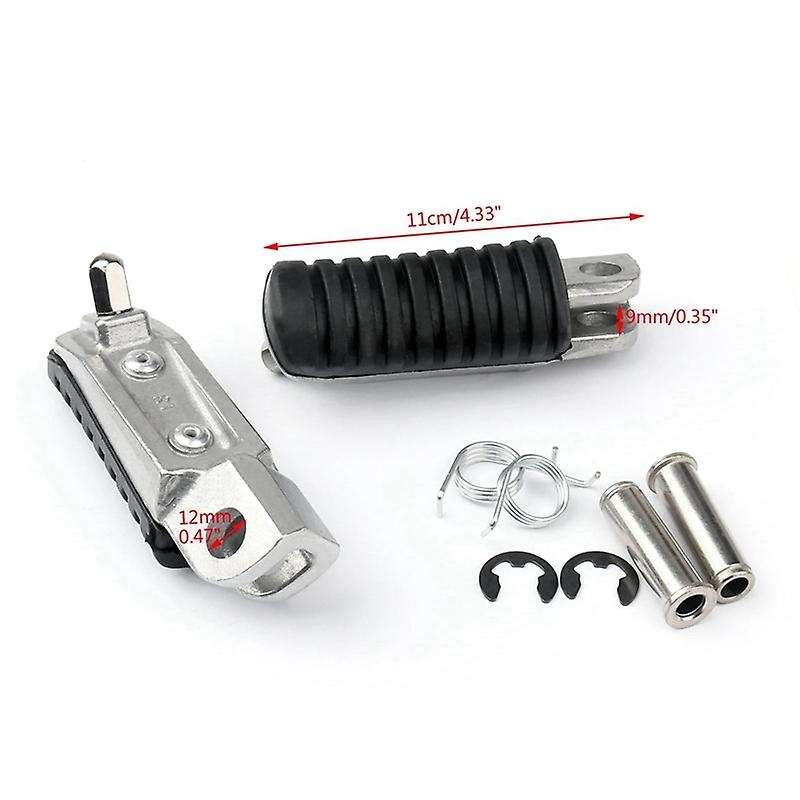 Motorcycle Front Footrest Foot Pegs for Ninja 250 400 650 1000 Z1000sx Z750 Er6f Zx6r Zx12r