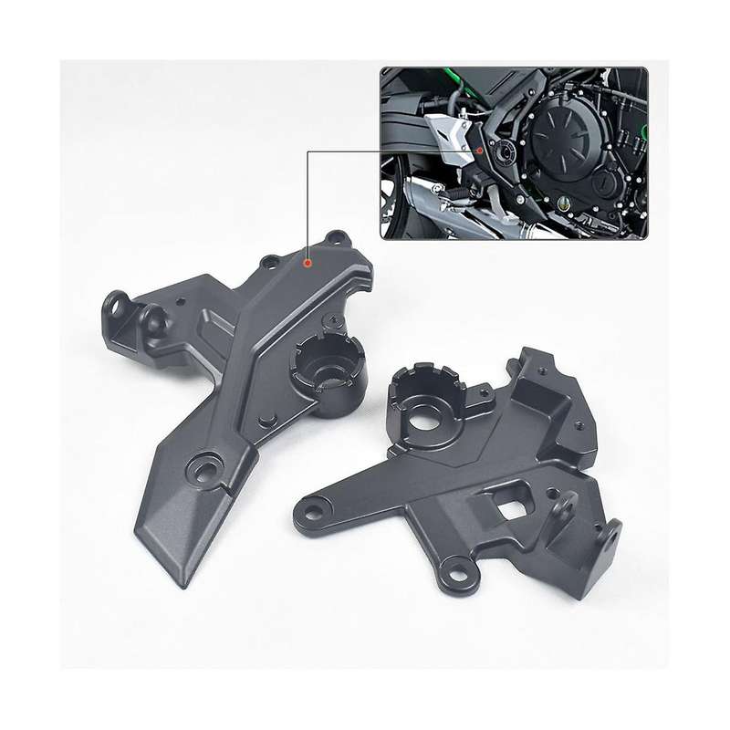 Motorcycle Front Footrests Foot Pegs Pedal Bracket for Z650 Ninja650 2017-2023(left)