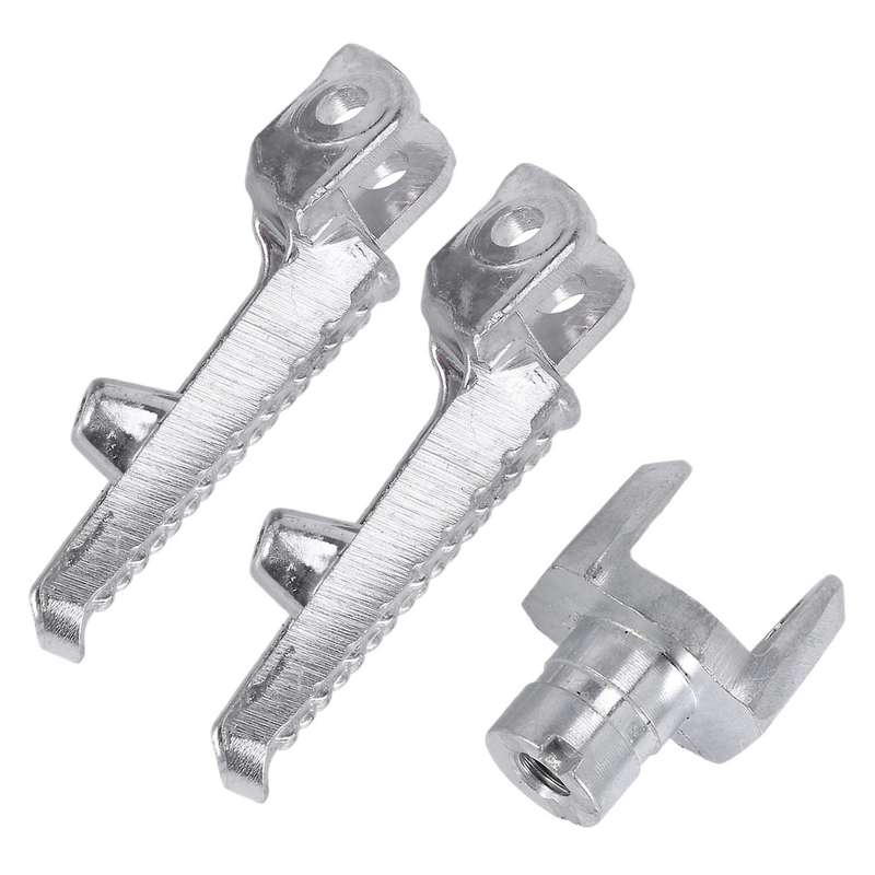 Motorcycle Front Footrest Foot Pegs for 600RR 600 RR 2003-2006 2004 2005-Silver