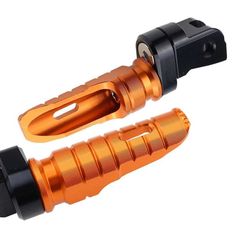 Motorcycle Front Footpegs for 200 250 300 690 790 790r 890 890r Front Foot Pegs(orange)