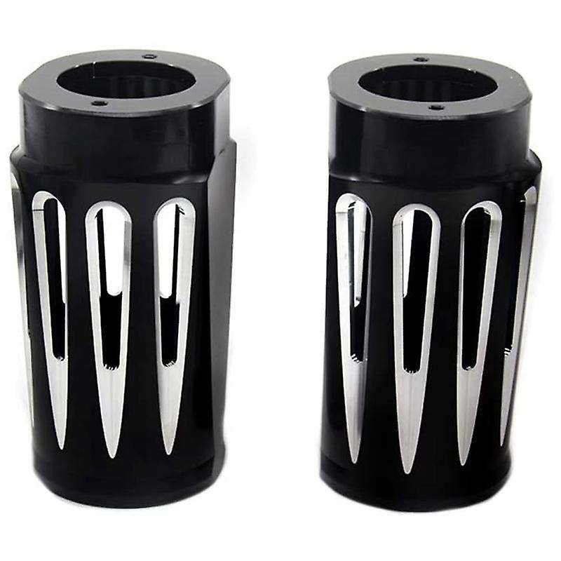 Motorcycle Front Fork Boot Slider Covers for Touring Street Glide 1980-2013 CNC Aluminum