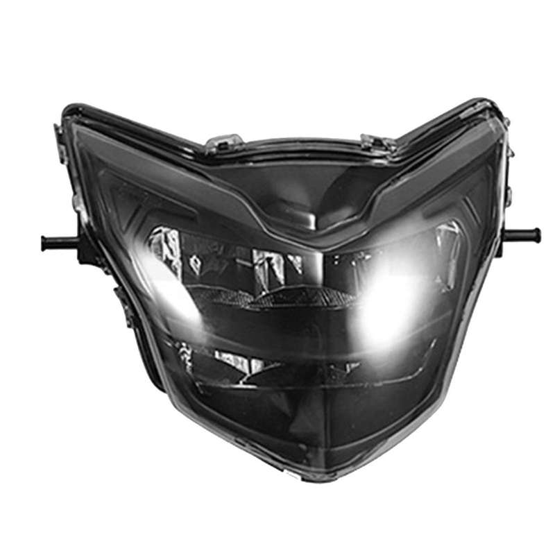 Motorcycle Front Headlight Fairing Smoked Shell for Lc135 V2 V6 Clip Head Light Led Spoiler Mask Co