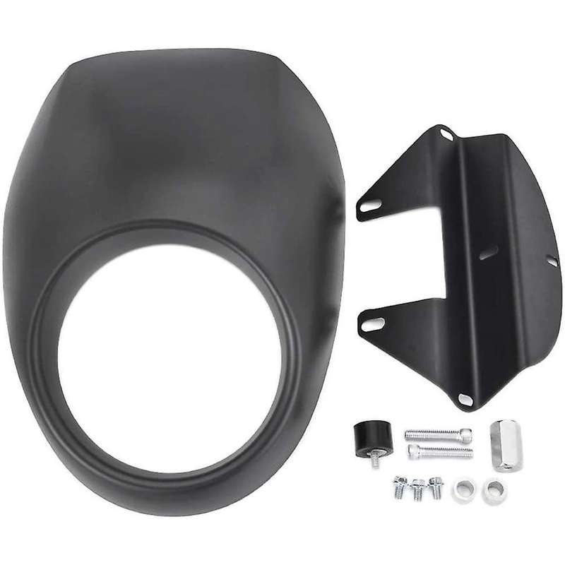 Motorcycle Front Headlight Fairing Mask Cover Fork Cowl Compatible with Bracket for FX XL 883 1200 1