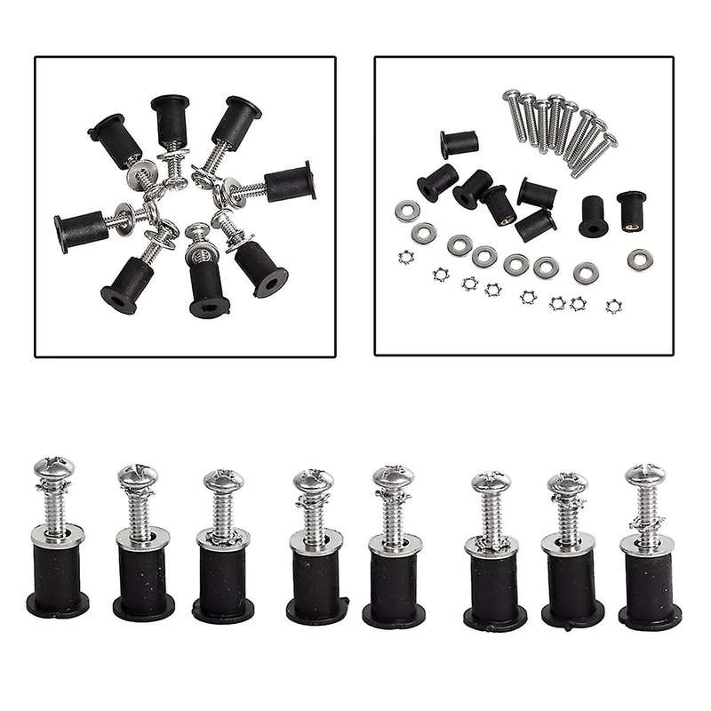 Motorcycle Front Headlight Head Light Lamp Bucket Nacelle Well Nut Kit Fit for