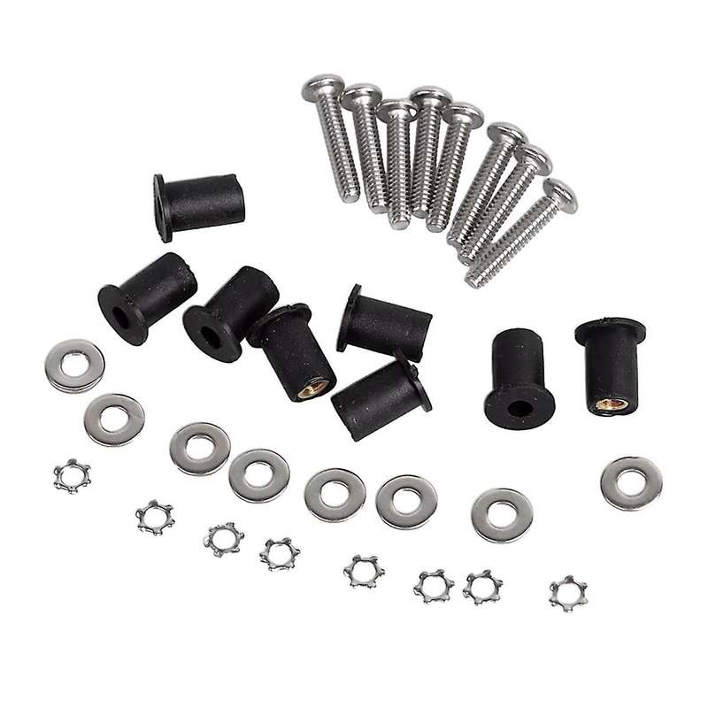 Motorcycle Front Headlight Head Light Lamp Bucket Nacelle Well Nut Kit Fit for