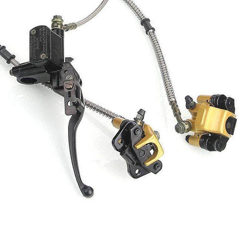 Motorcycle Front Hydraulic Disc Brake Caliper Master Cylinder for Mini Bike GO Kart Trolley ATV 50CC