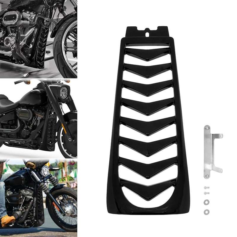 Motorcycle Front Lower Radiator Cover Chin Fairing Spoiler for Softail Street Breakout FXBR FXBRS 20