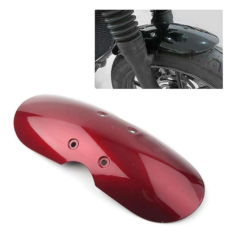 Motorcycle Front Mud Flap Mudguard for Bonneville T100 Scrambler Thruxton 2001-2016 Gloss Red Short