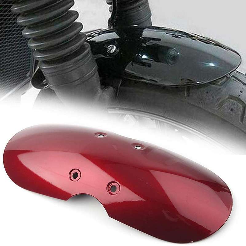 Motorcycle Front Mud Flap Mudguard for Bonneville T100 Scrambler Thruxton 2001-2016 Gloss Red Short