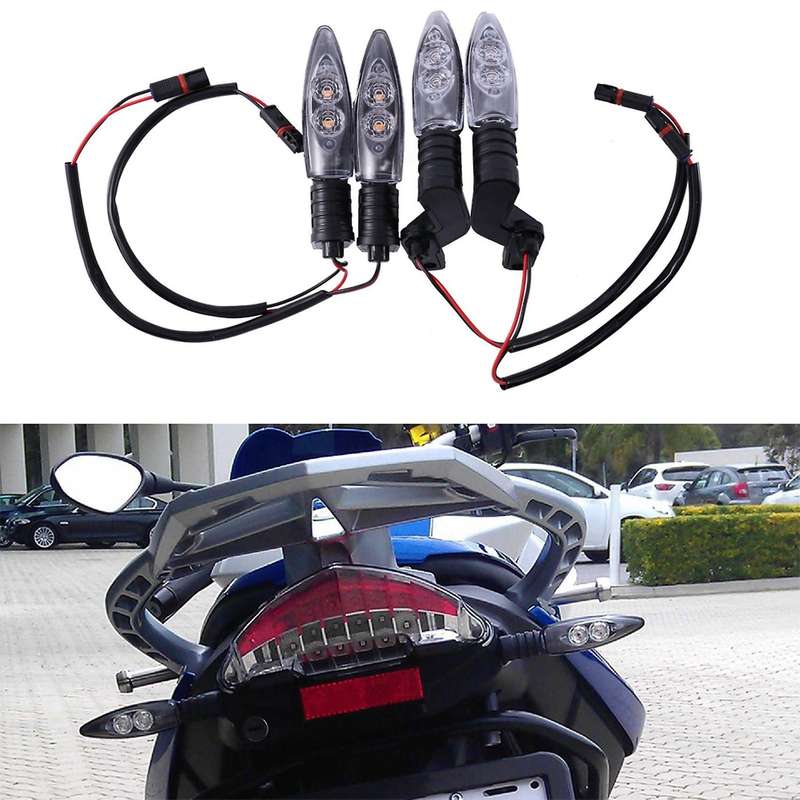 Motorcycle Front Rear LED Turn Signal Light Smoke Lens Side Indicator for S1000R S1000RR S1000XR R12