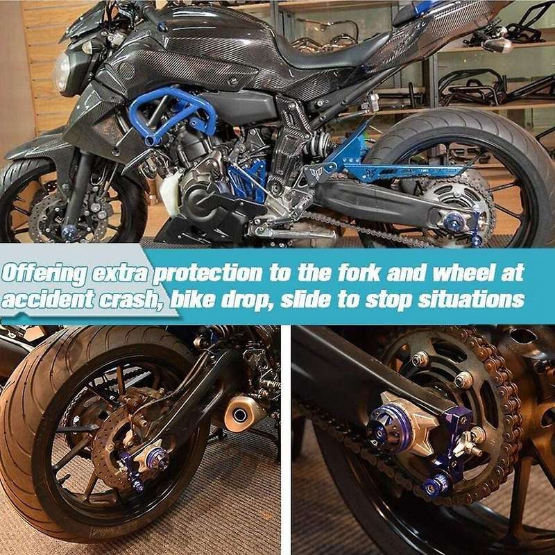 Motorcycle Front Rear Wheel Fork Frame Slider Crash Protector for MT07 FZ-07 2013-2020 XSR700 2018-2