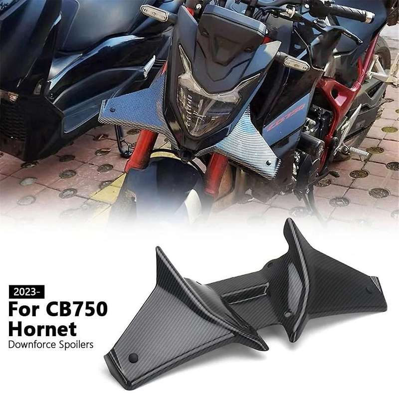 Motorcycle Front Spoiler for CB750 HORNET 2023 2024 Sport Downforce Frontal Spoilers Carbon Fiber