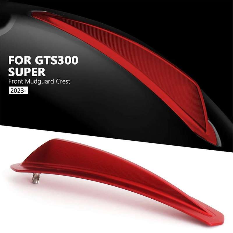 Motorcycle Front Trim Decorative Mudguard Cover for GTS300 Gts300 300 Super 2023 2024(Silver)