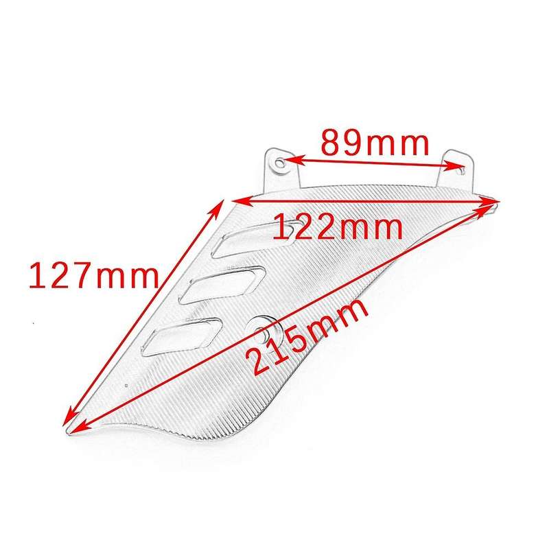 Motorcycle Front Wheel Rocker Side Cover Protector for 125 200 300 2013-2020(Silver)