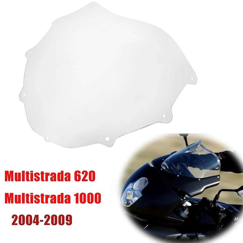 Motorcycle Front Windshield Glass Visor Motorcycle Accessories Windscreen for Multistrada 620 1000