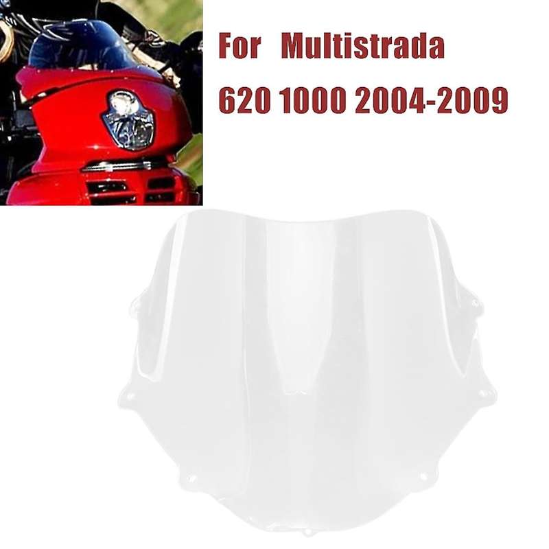 Motorcycle Front Windshield Glass Visor Motorcycle Accessories Windscreen for Multistrada 620 1000