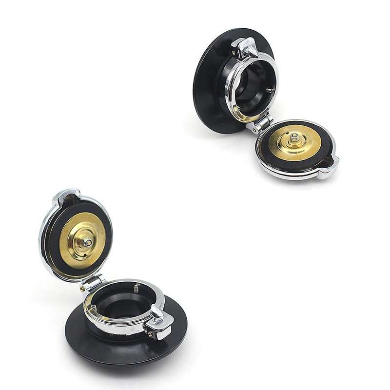 Motorcycle Fuel Filler Door Cover Gas Fuel Tank Cap Cover Suit for  R9T 2014-2018(Black)