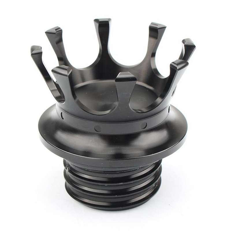 Motorcycle Fuel Gas Tank Cap Crown Style Black Oil Caps for XL 1200 883 48