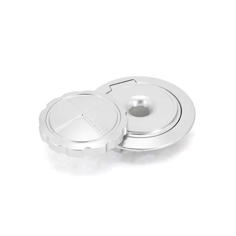 Motorcycle Fuel Tank Cap Cover Guard Protector for R Ninet Pure Rninet R Ninet Urban (silver)