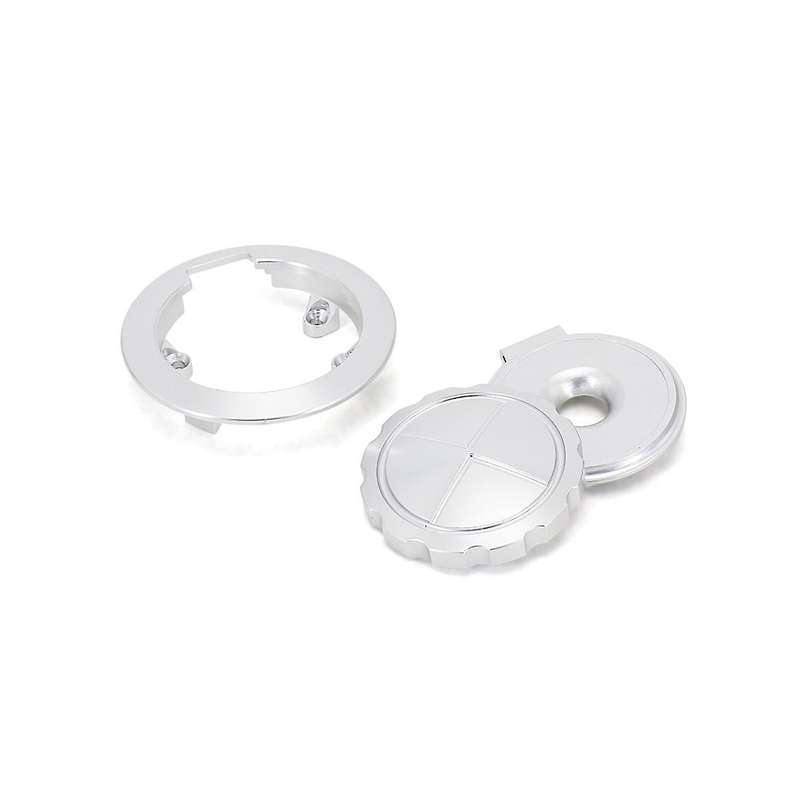 Motorcycle Fuel Tank Cap Cover Guard Protector for R Ninet Pure Rninet R Ninet Urban (silver)