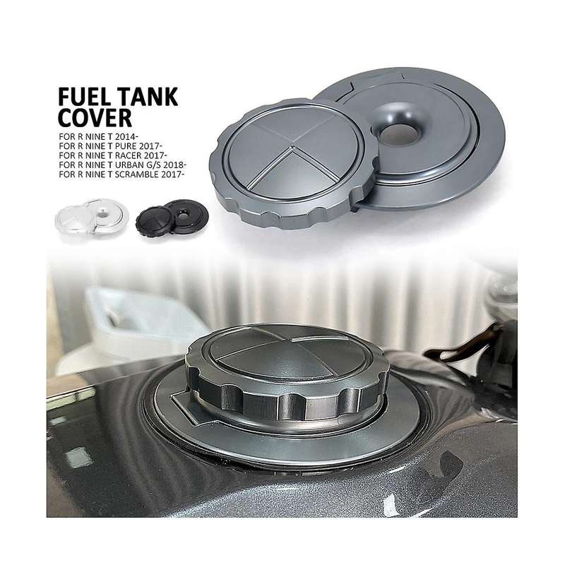 Motorcycle Fuel Tank Cap Cover Guard Protector for R Ninet Pure Rninet R Ninet Urban (titanium)