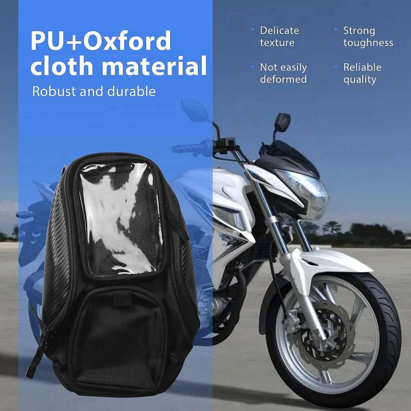 Motorcycle Gas Oil Fuel Tank Bag Waterproof Backpack & Magnetic Motorcycle Tank Bag for Yamah