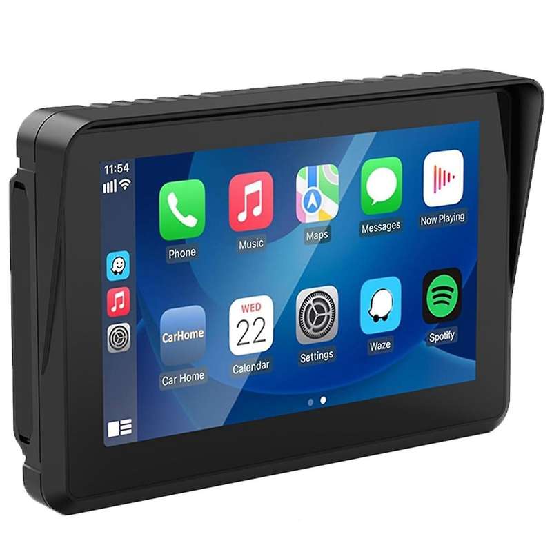 Motorcycle GPS Carplay Touchscreen, Wireless CarPlay & Android Auto Portable Stereo, 5 Inch Waterpro