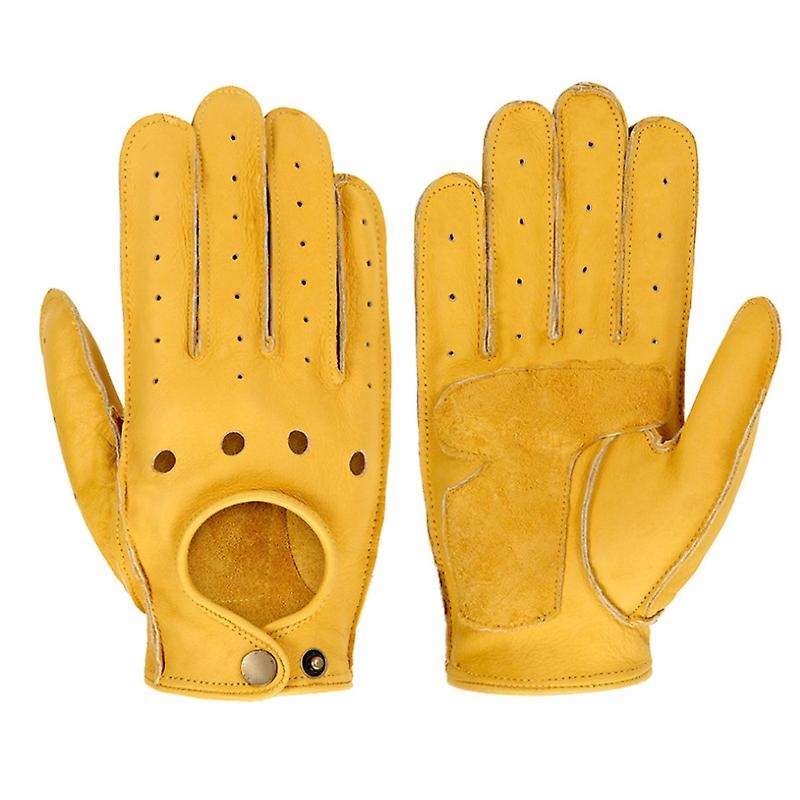 Motorcycle Gloves Goatskin Leather Moto Gloves Summer Breathable Motorbike Riding Full Half Finger G