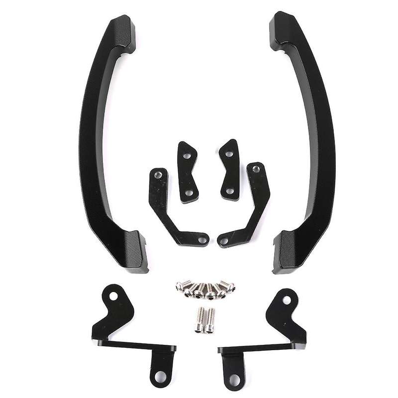 Motorcycle Grab Handle Bars Rear Seat Passenger Grab Rail Handle for MT07 2014-2016 Black