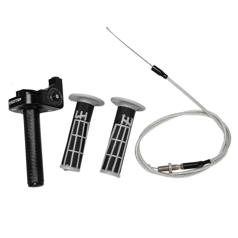 Motorcycle Grips 7/8 inch 22mm Hand Grip with Throttle with Twist Cable for ATV Quad Pit Dirt Bike M