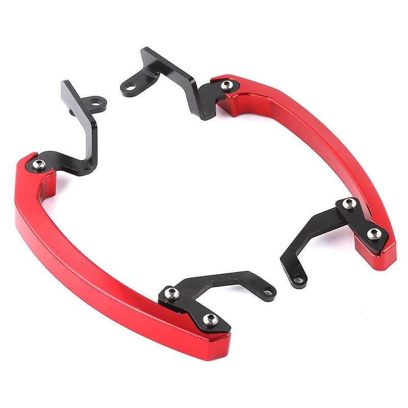 Motorcycle Grab Handle Bars Rear Seat Passenger Grab Rail Handle for MT07 2014-2016 Red