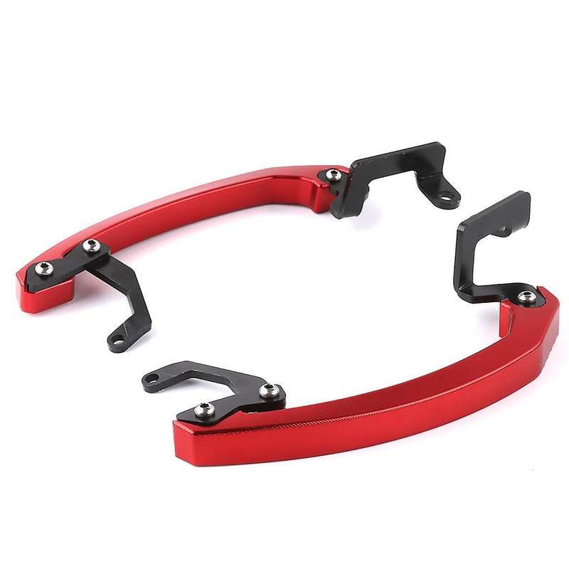 Motorcycle Grab Handle Bars Rear Seat Passenger Grab Rail Handle for MT07 2014-2016 Red