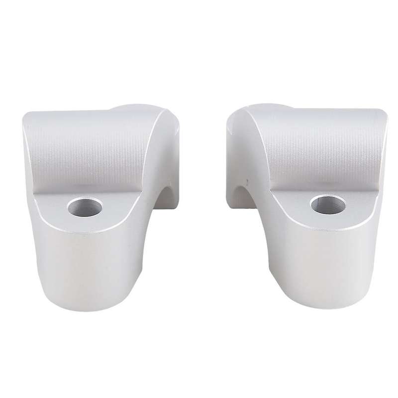 Motorcycle Handlebar Riser Bar Mount Handle Clamp Mounting for V4 V4(Silver)
